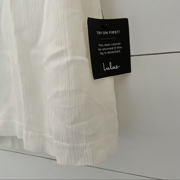 Lulu’s White Mini Dress - Picture 3 of 10